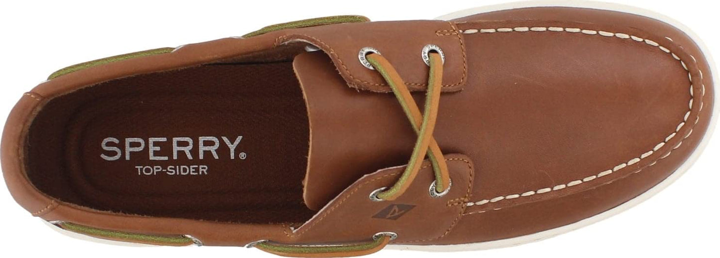 Sperry Mens Sperry Cup 2-Eye Boat Shoe, Tan, 10.5