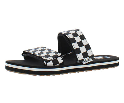 Vans Cayucas Slide (Checkerboard) Black/Marshmallow 6 B (M)