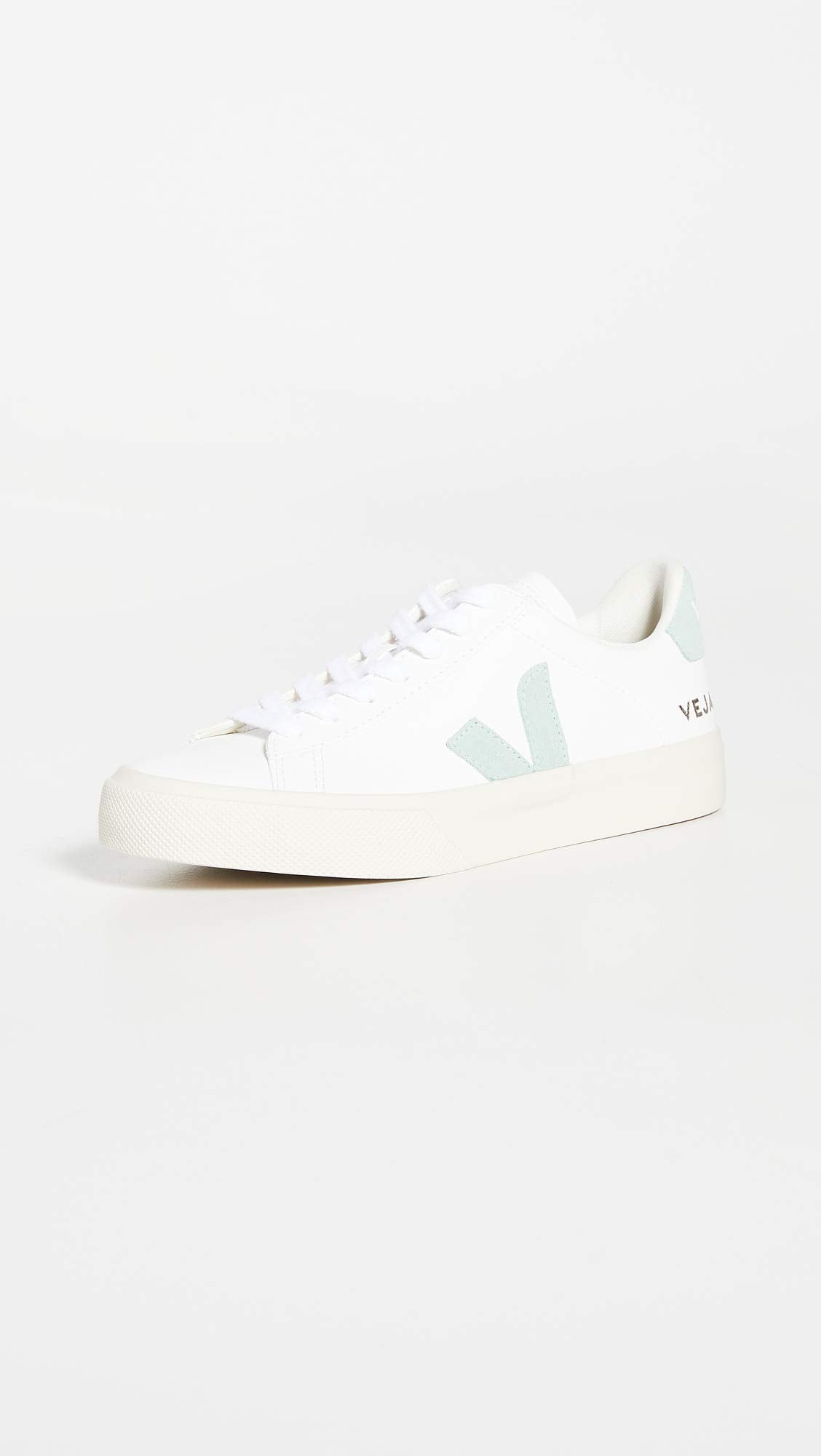 Veja Women's Campo Sneakers, Extra-White/Matcha, 11 Medium US