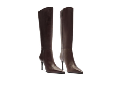 Schutz Women's Mikki Up Dark chocolate 7 Medium