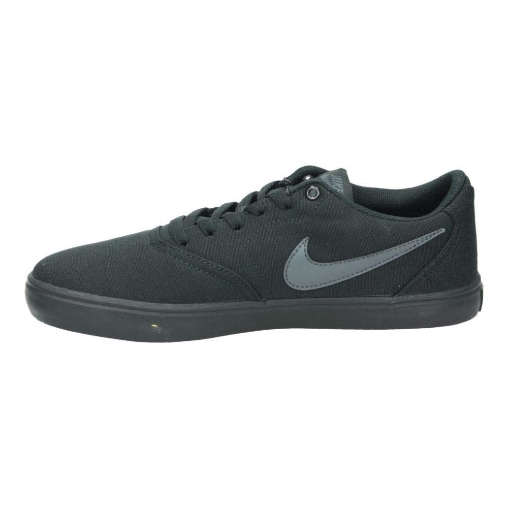 NIKE SB Check Solarsoft Canvas, Black/Anthracite, 12 Women/10.5 Men