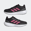 adidas Falcon 3 Sport Lace Shoes Kids', Black, Size 13.5K