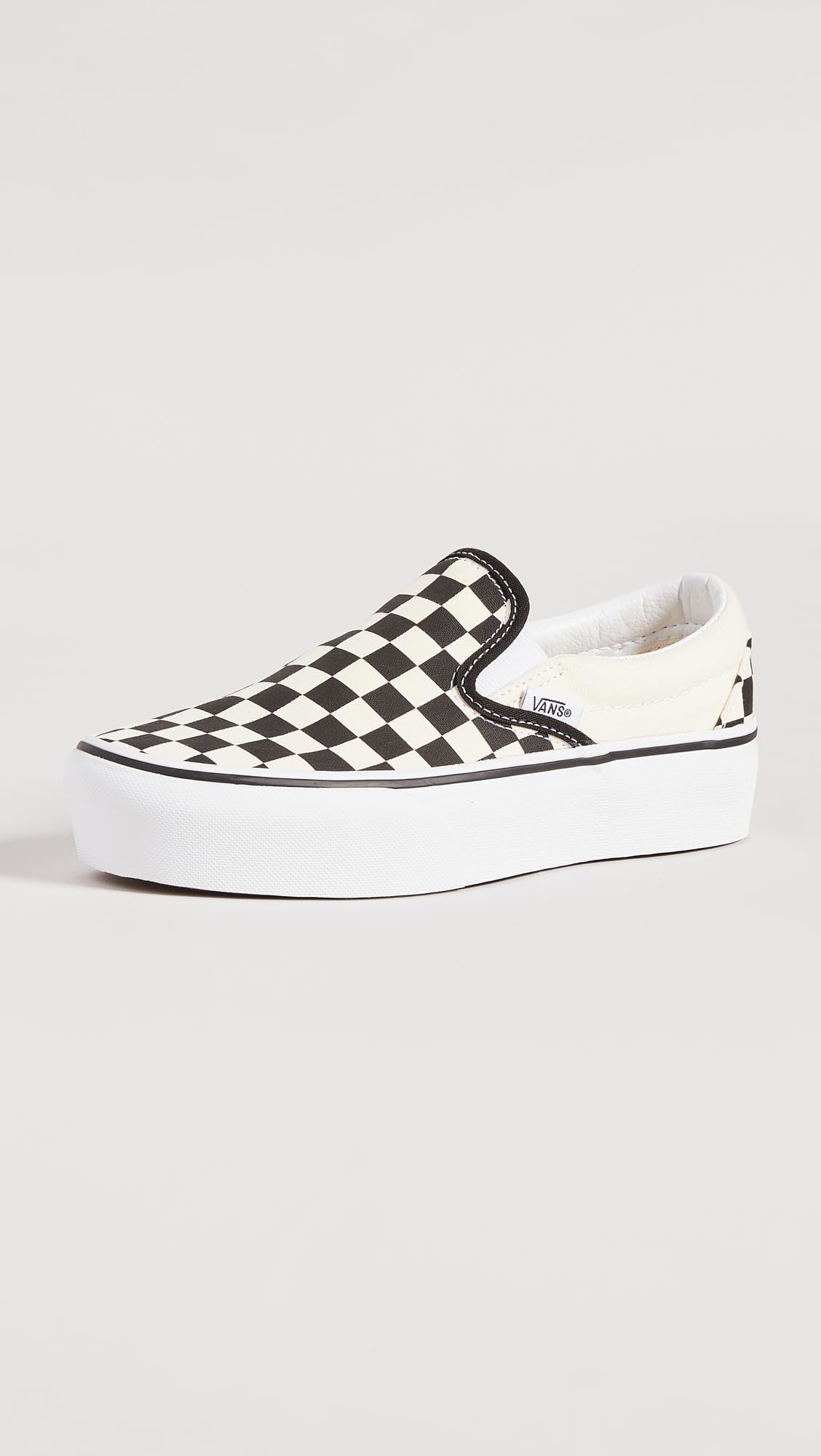 Vans Women's Classic Slip-On Platform Slip On Trainers, Black (Black and White Checker/White Bww), 4.5 UK 37 EU