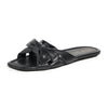 Stuart Weitzman Women's Sofia Slides, Black, 6.5 Medium US