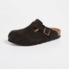 Birkenstock Unisex Arizona Soft Footbed Sandal, Mocha Suede, 45 M EU / 12-12.5 D(M) US
