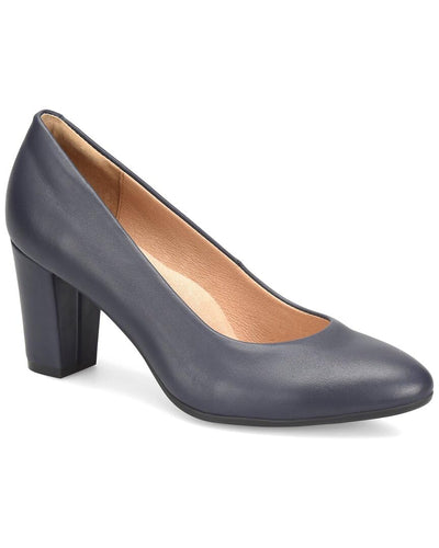 Sofft® Parisa Pumps for Women – Ideal for Evening Events - Leather Upper and Insole – Slip-in Closure Sky Navy 11 M (B)