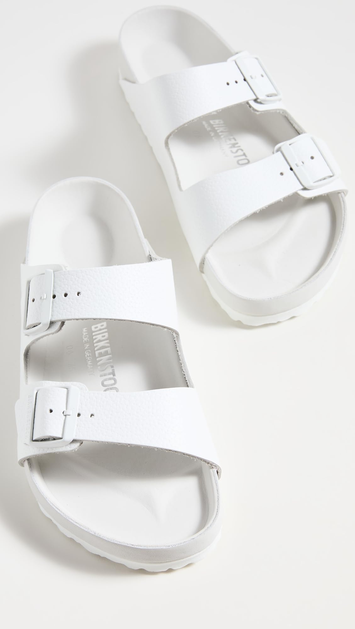 Birkenstock Men's BIRK-051131 Arizona Leather Sandals, White, 37