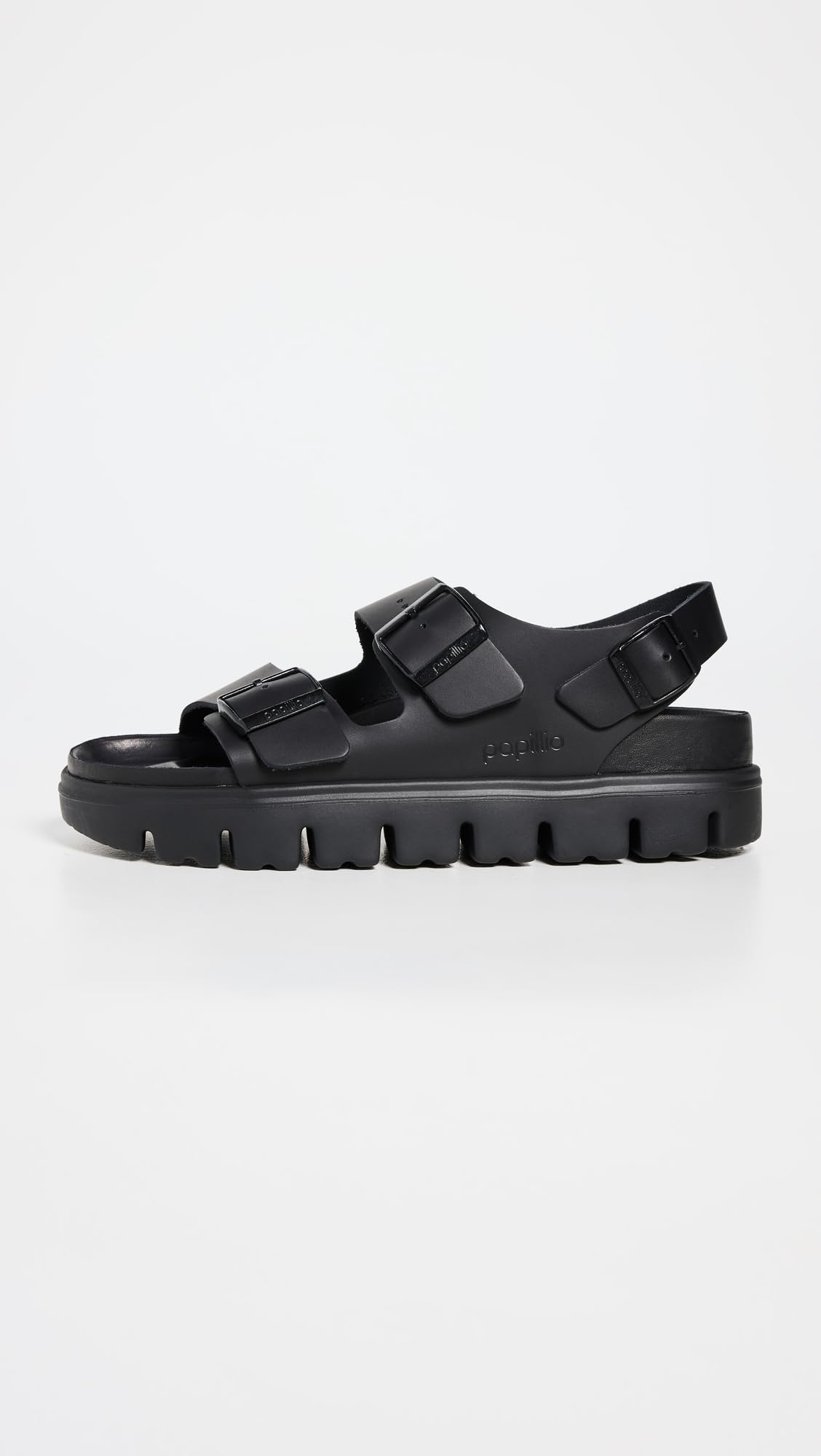 Birkenstock Women's Milano Chunky Sandals, Black, 7-7.5 Medium US