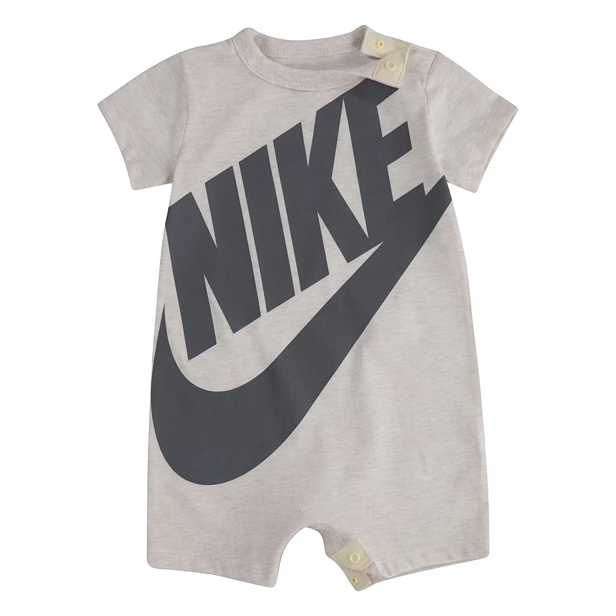 Nike Baby Boy Shortall (Pale Ivory Heather(5ND369-W67)/Grey, 6 Months)