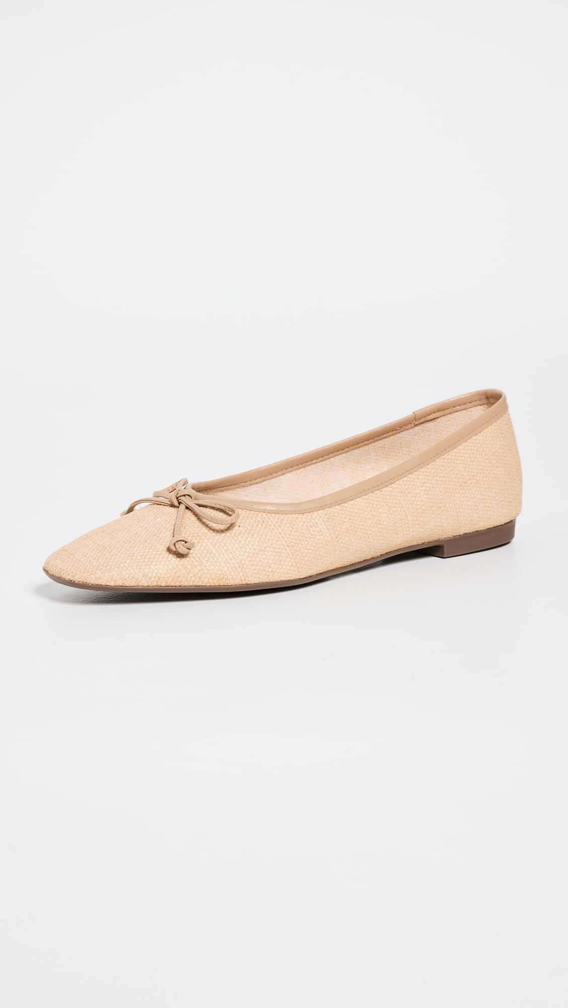 SCHUTZ Women's Arissa Ballet Flats, Raffia, 6.5 Medium US