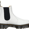 Dr. Martens, Unisex 2976 Bex Chelsea Boots, White Smooth, 11 US Women/10 US Men