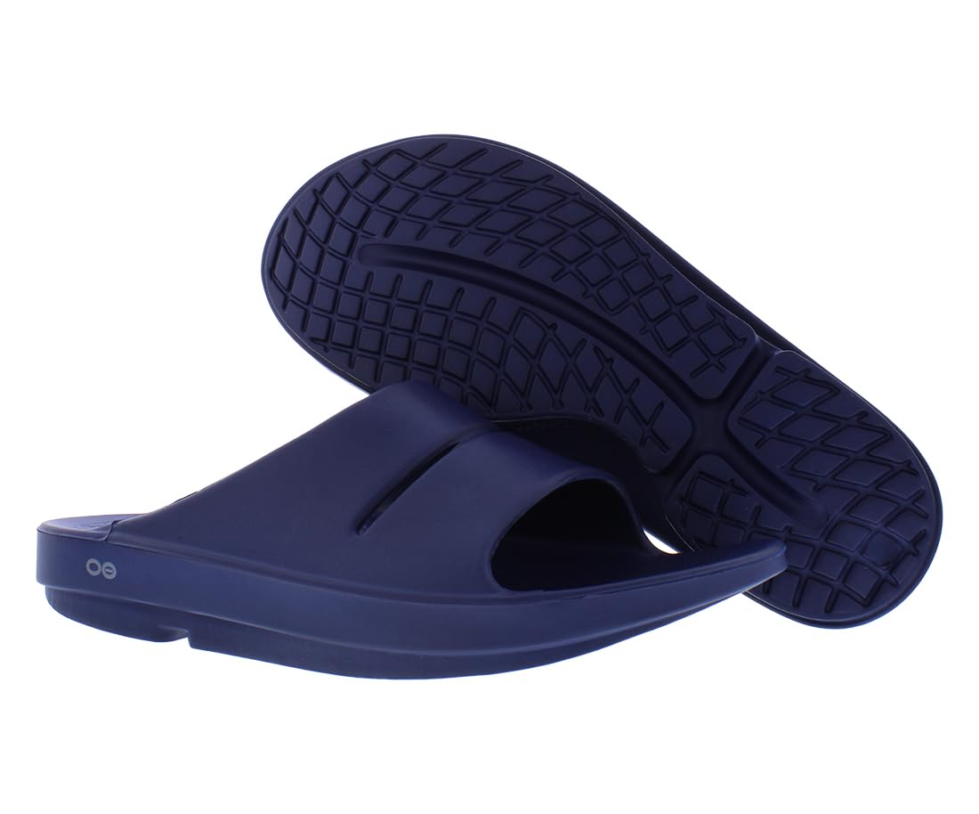 OOFOS OOahh Unisex Sandal, 11 D(M) US, Navy