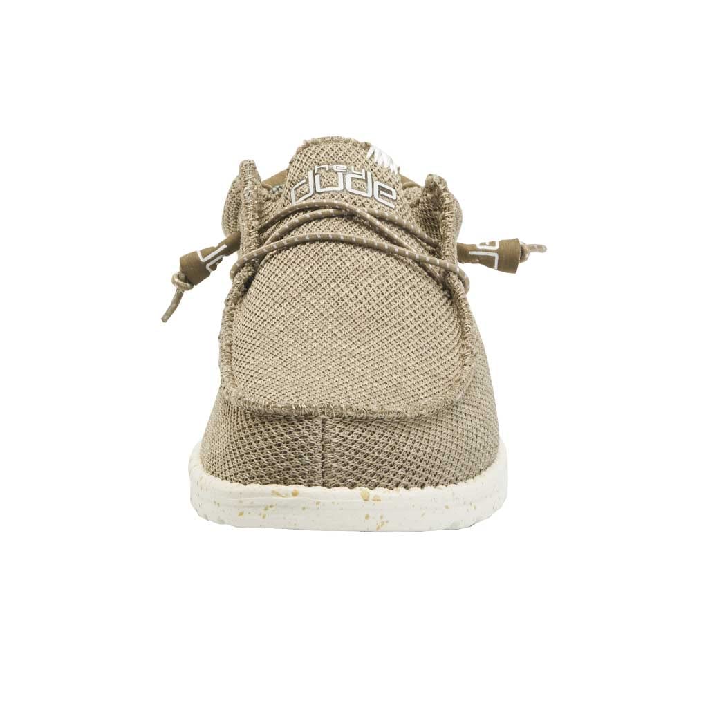 HEYDUDE Men's Wally Sox Sand Size 14 | Menâ€™s Shoes | Men's Lace Up Loafers | Comfortable & Light-Weight