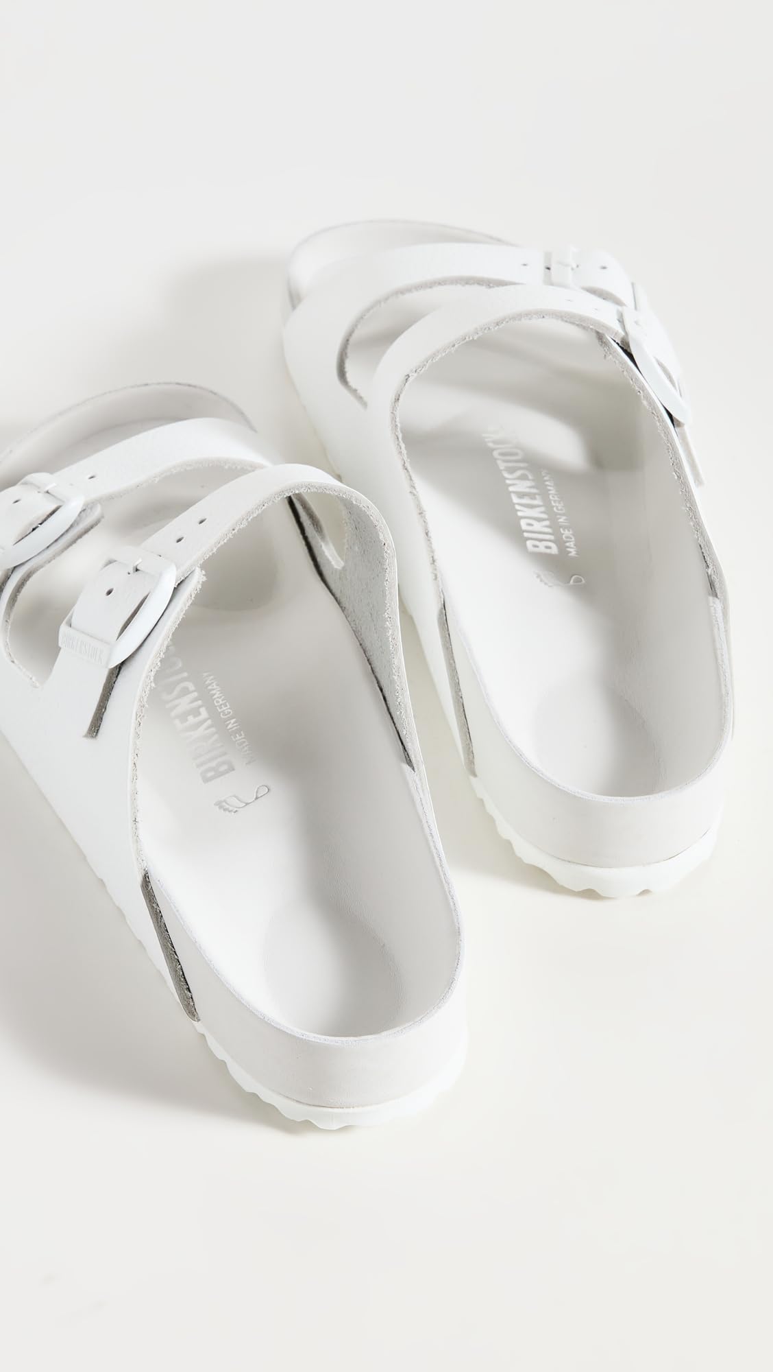 Birkenstock Men's BIRK-051131 Arizona Leather Sandals, White, 37