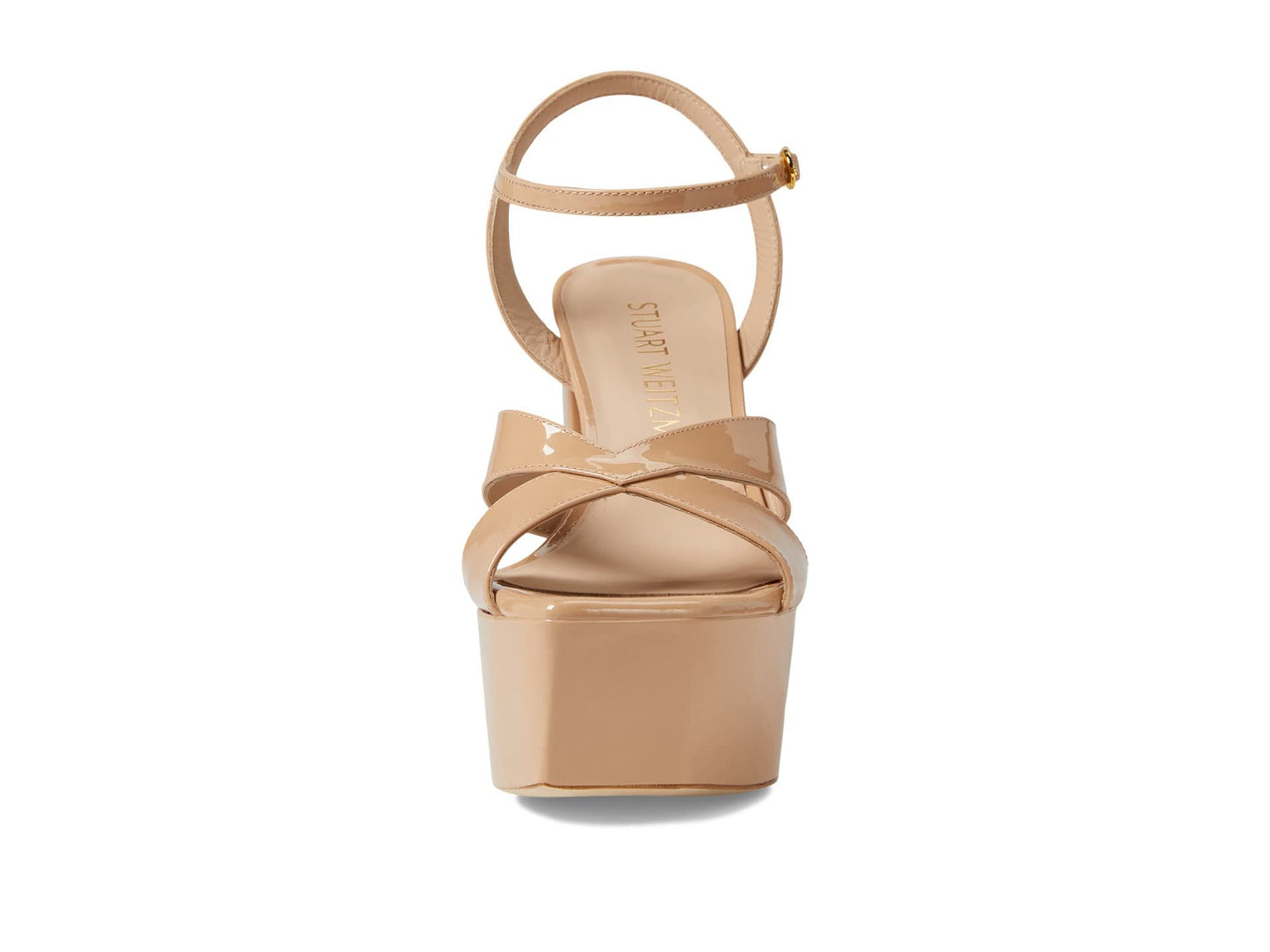Stuart Weitzman Miami Squarehigh 140 Platform Sandal Adobe 8.5 B