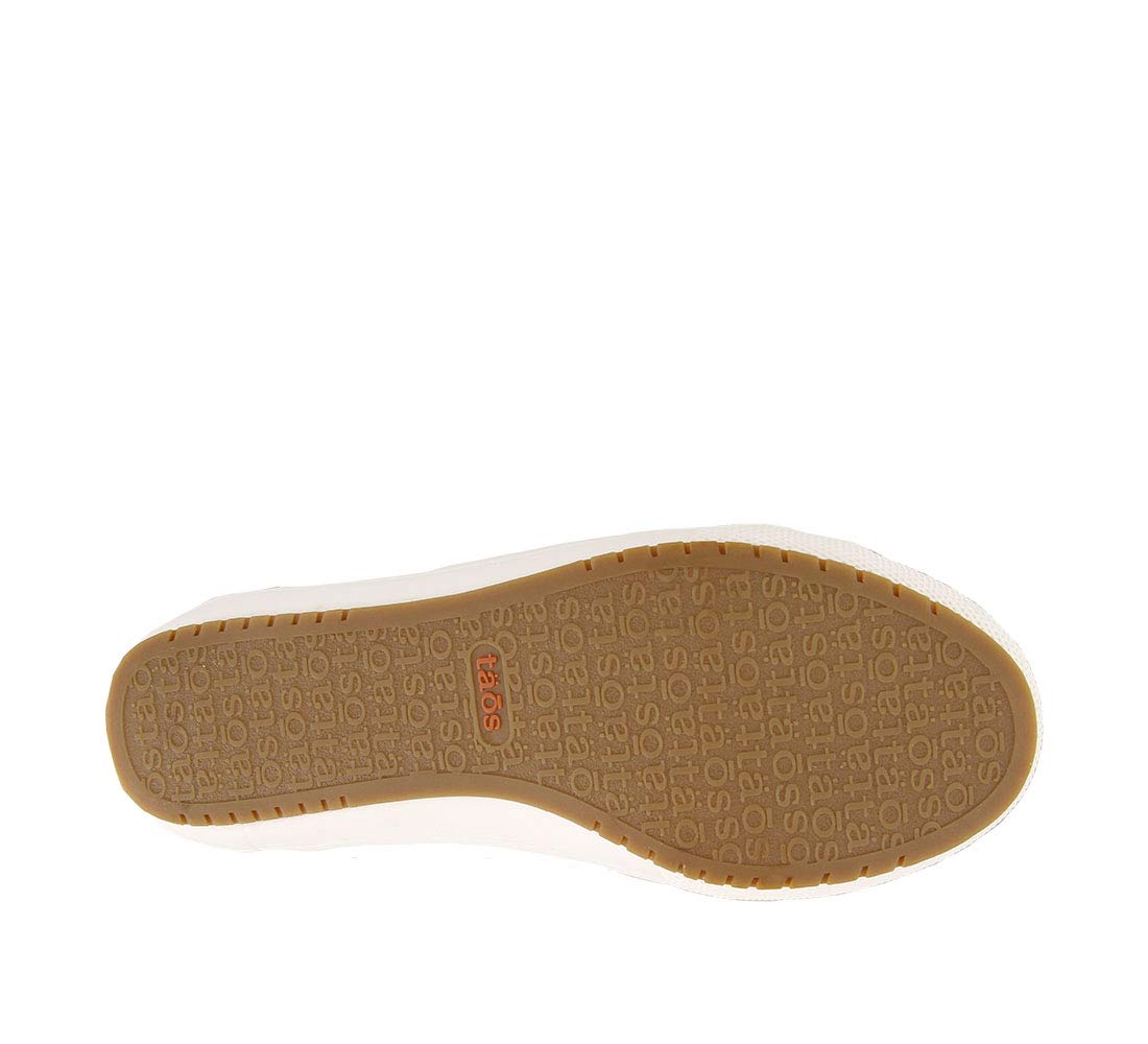 Taos Footwear Women's Moc Star White Canvas Sneaker 9.5 (W) US