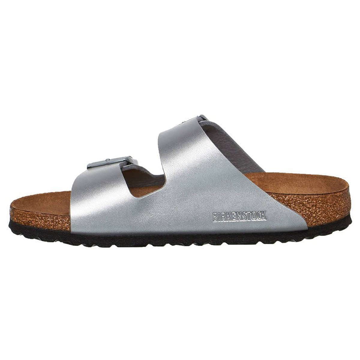 Silver Birko-Flor Arizona Sandals by Birkenstock