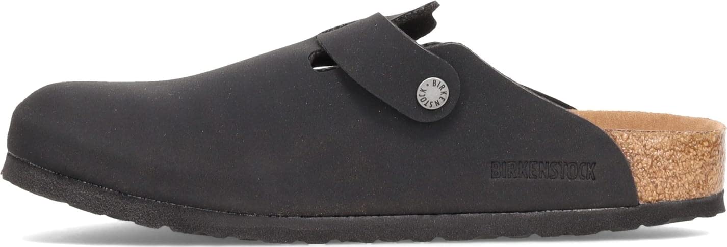 Birkenstock Boston Vegan Black Birkibuc R 42 R EU,9-9.5