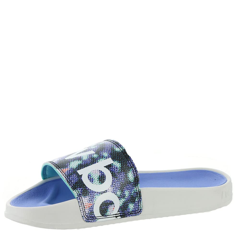 New Balance Women's 200 V1 Slide Sandal, White/Vibrant Violet/Surf, 8 Medium US