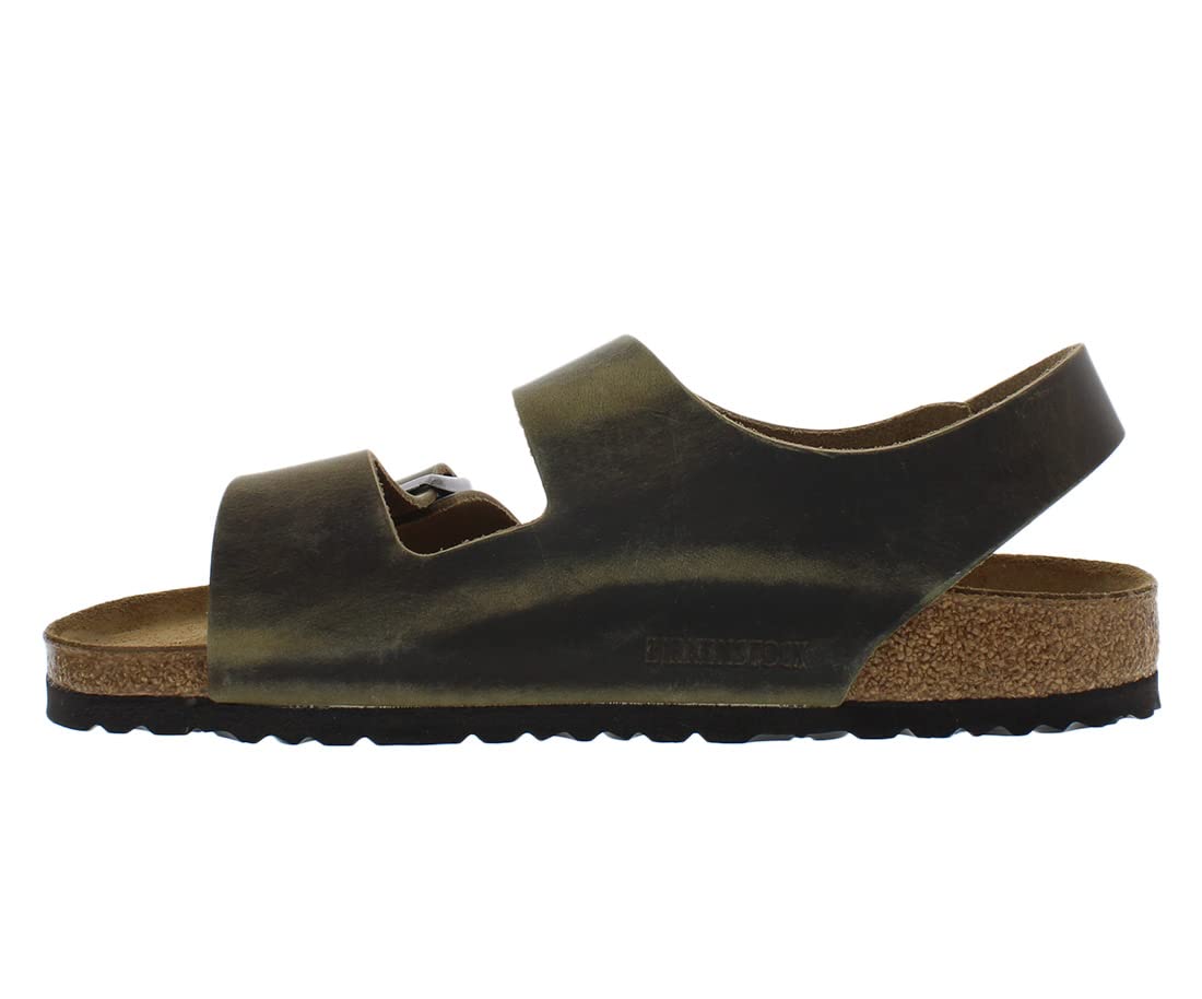 Birkenstock Men's Milano Sandals, Faded Khaki, Tan, Green, 12-12.5 Women/10-10.5 Men