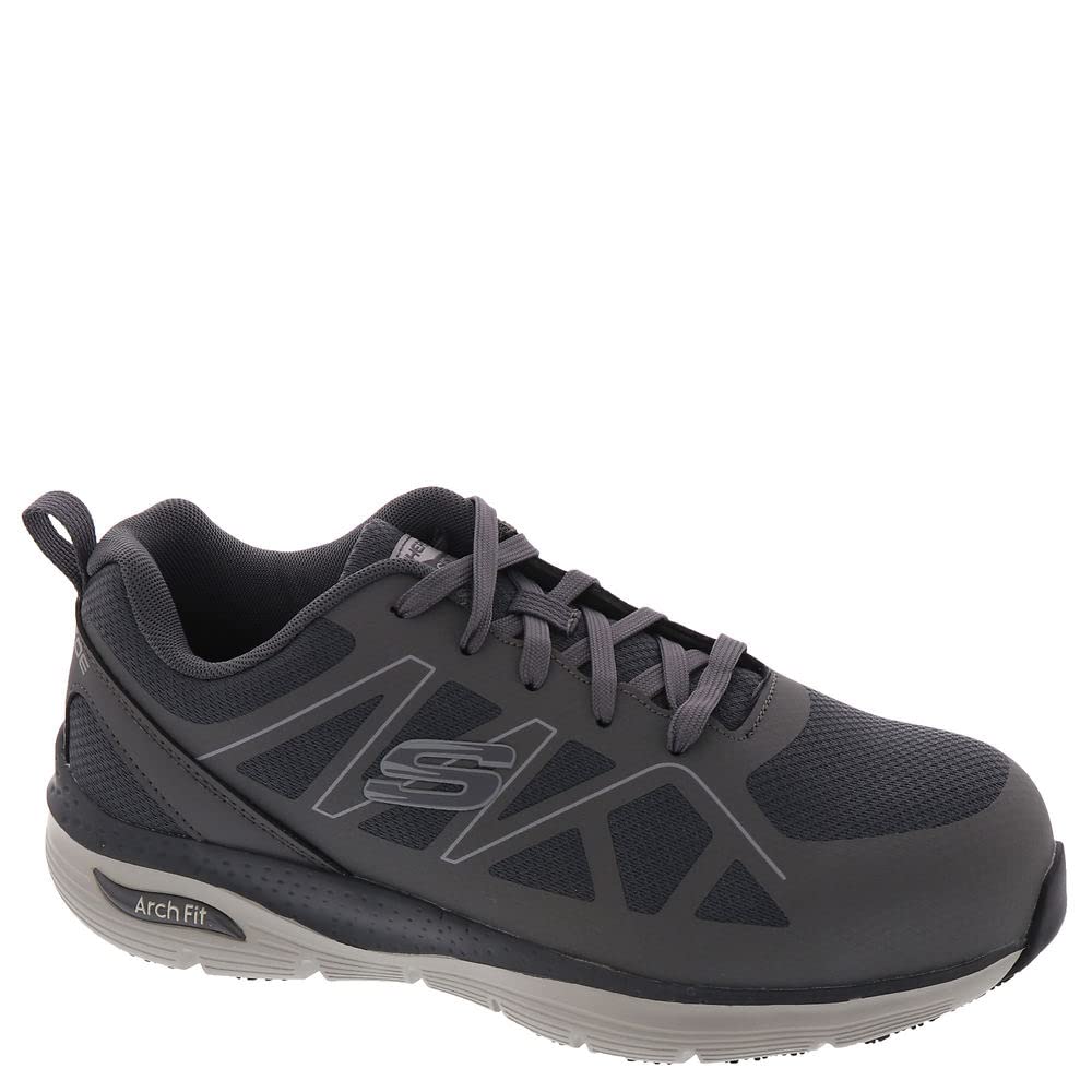 Skechers Work Arch Fit SRVigorit Mens Oxford 11 DM US Grey