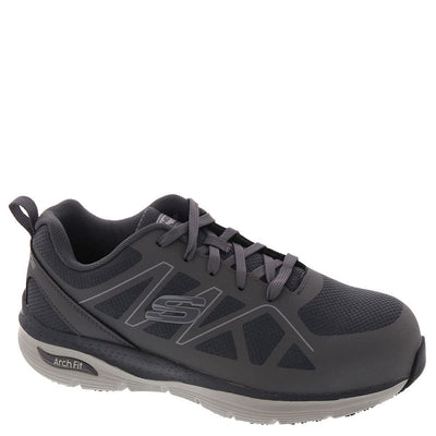 Skechers Work Arch Fit SRVigorit Mens Oxford 11 DM US Grey