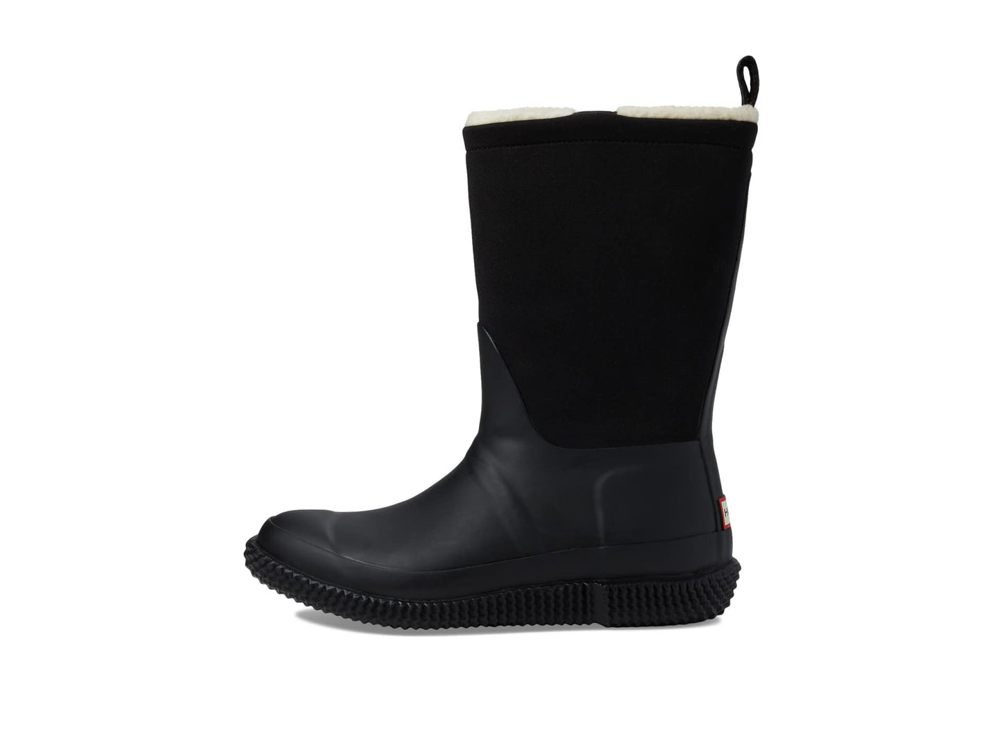 Insulated Roll Top Webbing Vegan Shearling Boots for Women by Hunter Boots US 7