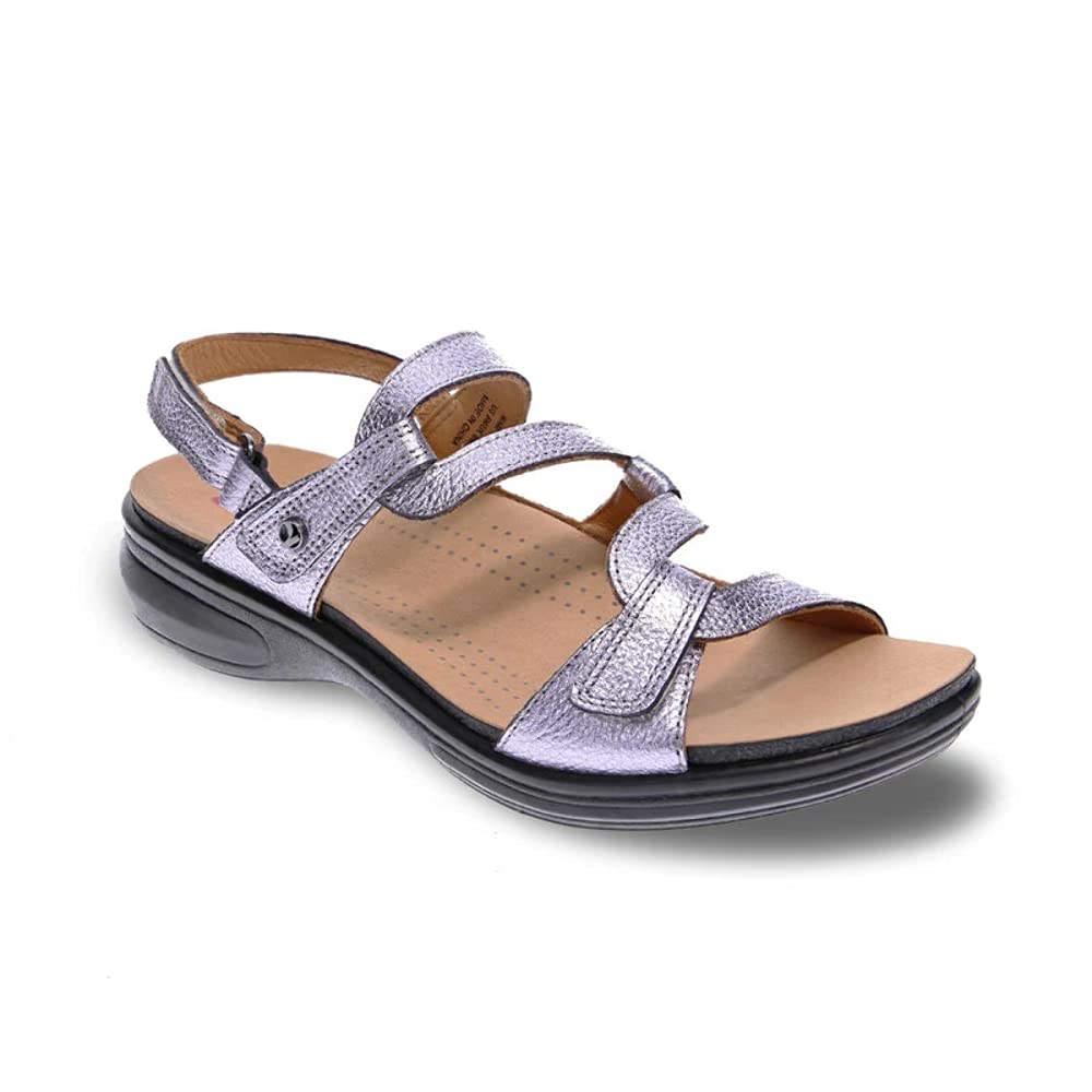 Revere Woman Miami Champagne Leather 8 Wide (D) US