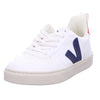 Veja Small V-10 Laces (Little Kid/Big Kid) White/Cobalt/Pekin Unisex EU 32 (US 1 Little Kid) M