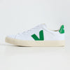 Veja Men's Campo Canvas Sneakers, White/Emeraude, 9.5 Medium US