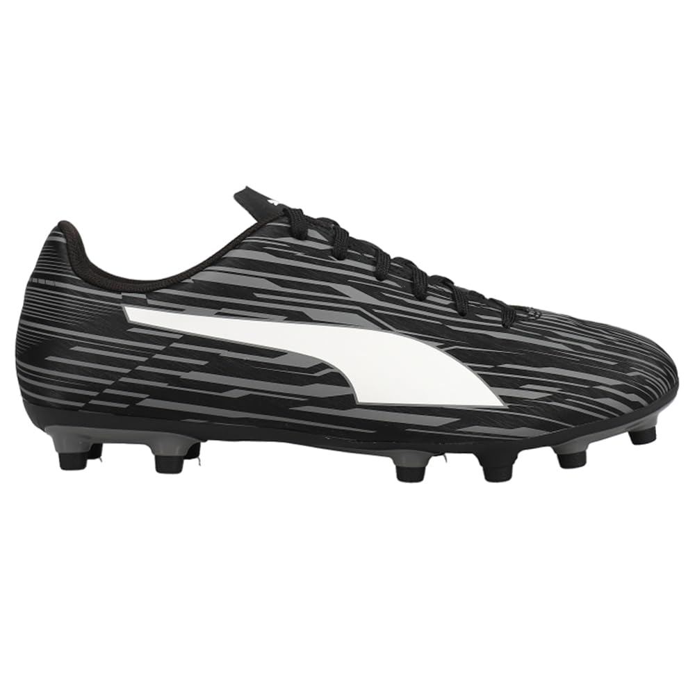 Puma Men's Rapido IiiSoccer Shoe, Puma Black Puma White Castlerock, 13 US