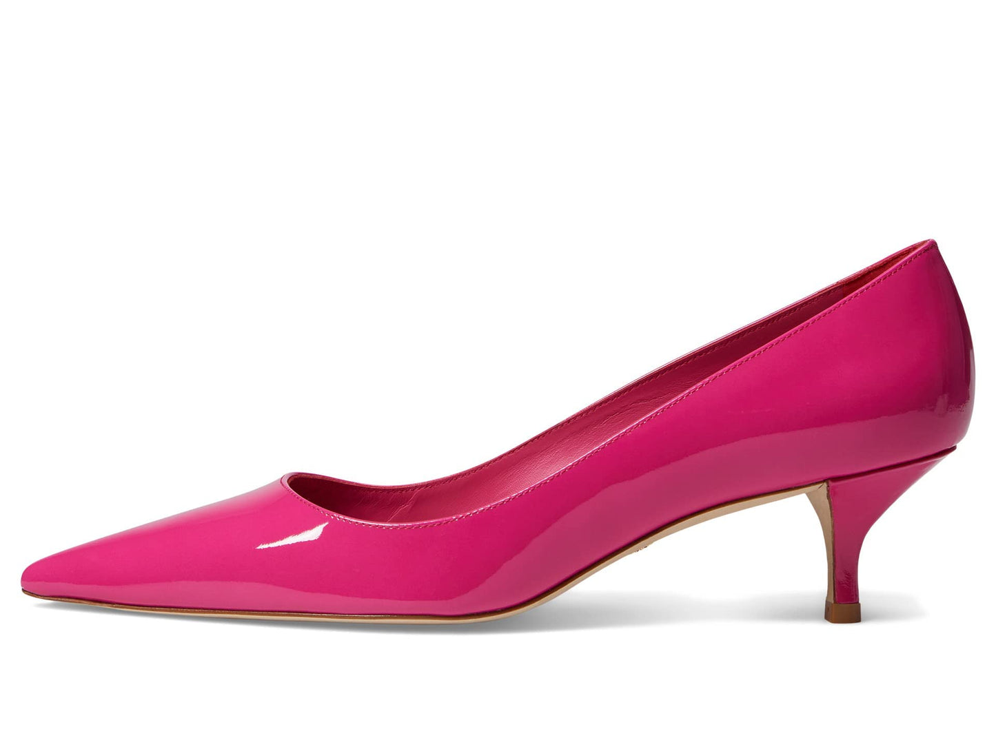 Stuart Weitzman Stuart Kitten Pump Magenta 9.5 B