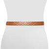 Frye Women's 32MM Leather Belt, Tan Emboss, Medium
