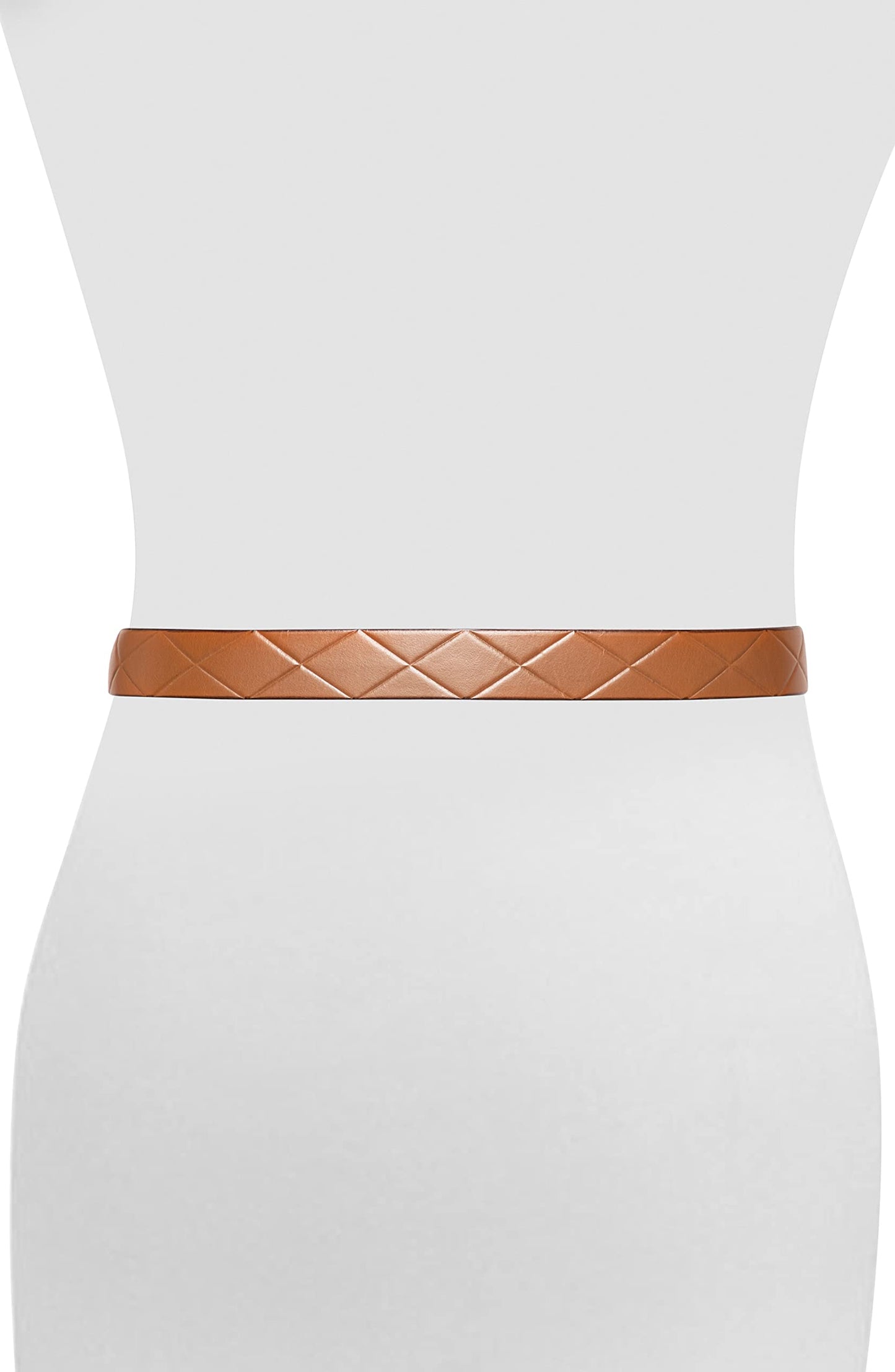 Frye Women's 32MM Leather Belt, Tan Emboss, Medium