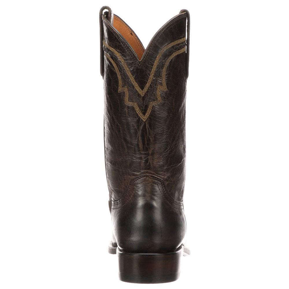 Lucchese Bootmaker Men's Jasper-ch Mad Dog Goat Riding Boot, Chocolate, 10 D US