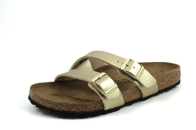 Birkenstock Mules Yao Balance Birko-flor® Gold, Women’s Sandal, Gold, 5.5 UK (39 EU)