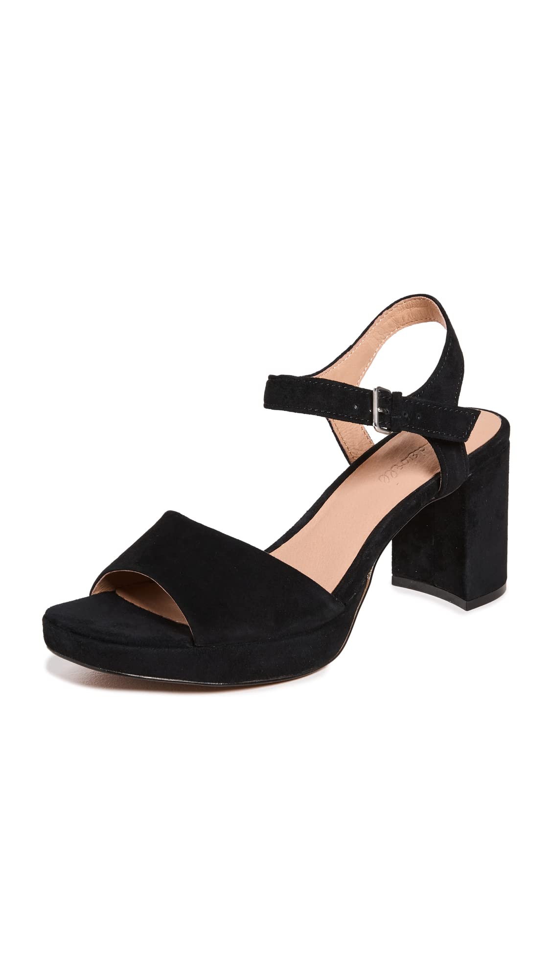 Madewell Women's Daphne Platform Heels, True Black, 10 Medium US
