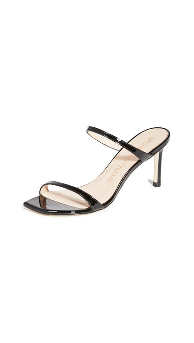 Stuart Weitzman Aleena 75 Black Patent 7 M
