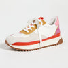 Madewell Women's Kickoff Trainer Sneakers in Bright Colorblock Leather, Primrose Multi, 10 Medium US