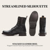 Frye Veronica Women’s Combat Boots Crafted from Hand-Burnished Vintage Italian Leather with genuine stitch-down welt construction and Leather Lining – 6 ¾” Shaft Height, Caramel - 11 M