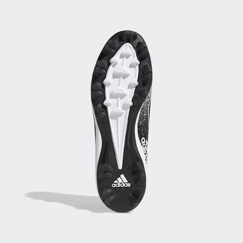 Adidas Mens Icon V Md Baseball Shoes Black/White 7.5