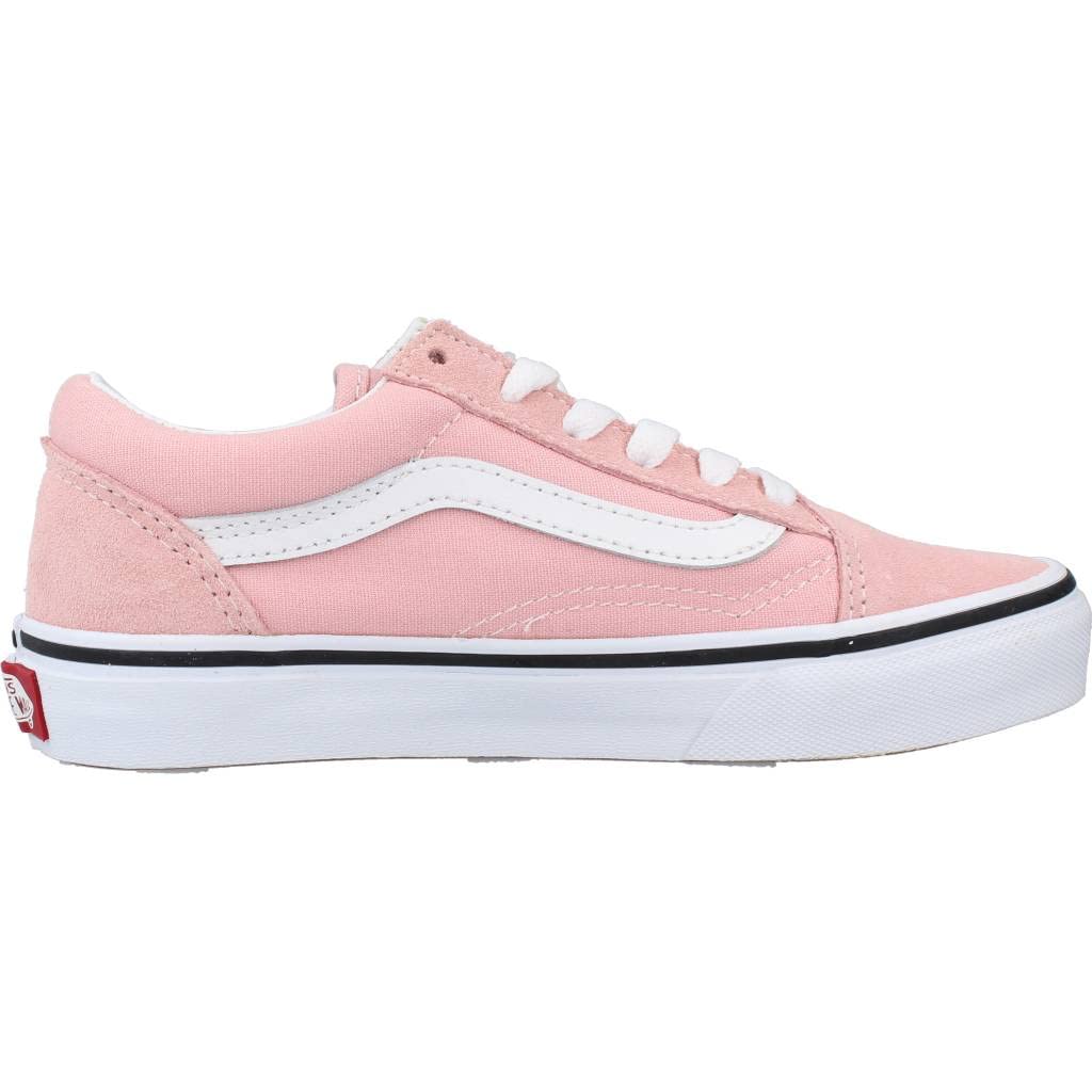Vans Girl's Old Skool (Little Kid) Powder Pink/True White 12.5 Little Kid M