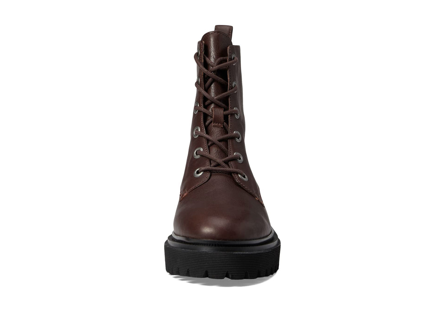 Madewell The Rayna Lace-Up Boot in Leather Dark Cabernet 8.5 M