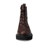Madewell The Rayna Lace-Up Boot in Leather Dark Cabernet 5.5 M