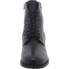 David Tate Women's Expedition Mid Calf Boot, Black Pebble Grain Leather, 8 X-Wide