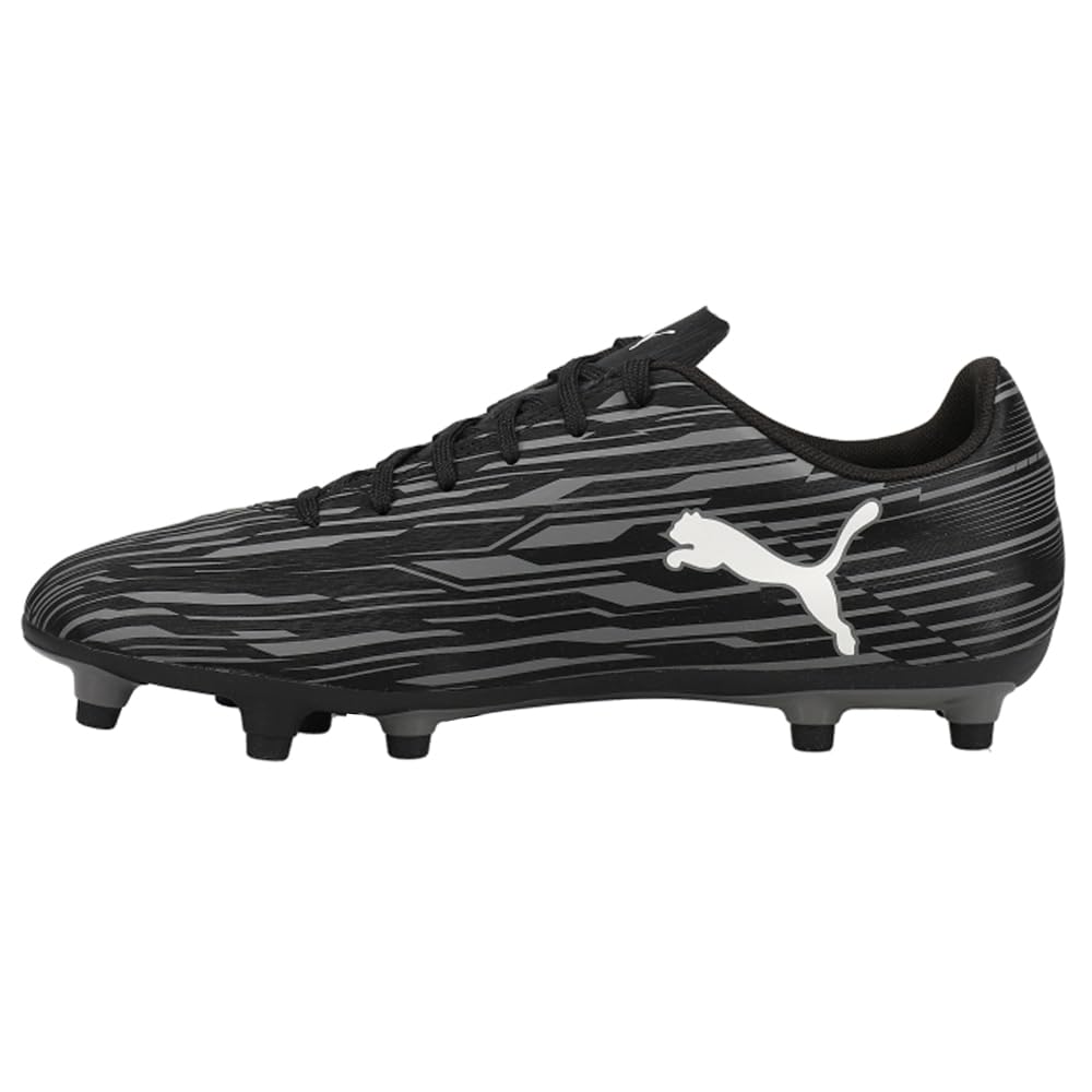 Puma Men's Rapido IiiSoccer Shoe, Puma Black Puma White Castlerock, 13 US