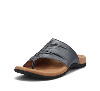 Taos Footwear Women's Gift 2 Navy Pearl Sandal 6 (M) US