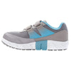 Propet Women's Matilda Strap Sneaker, Grey/Blue, 11 2E US