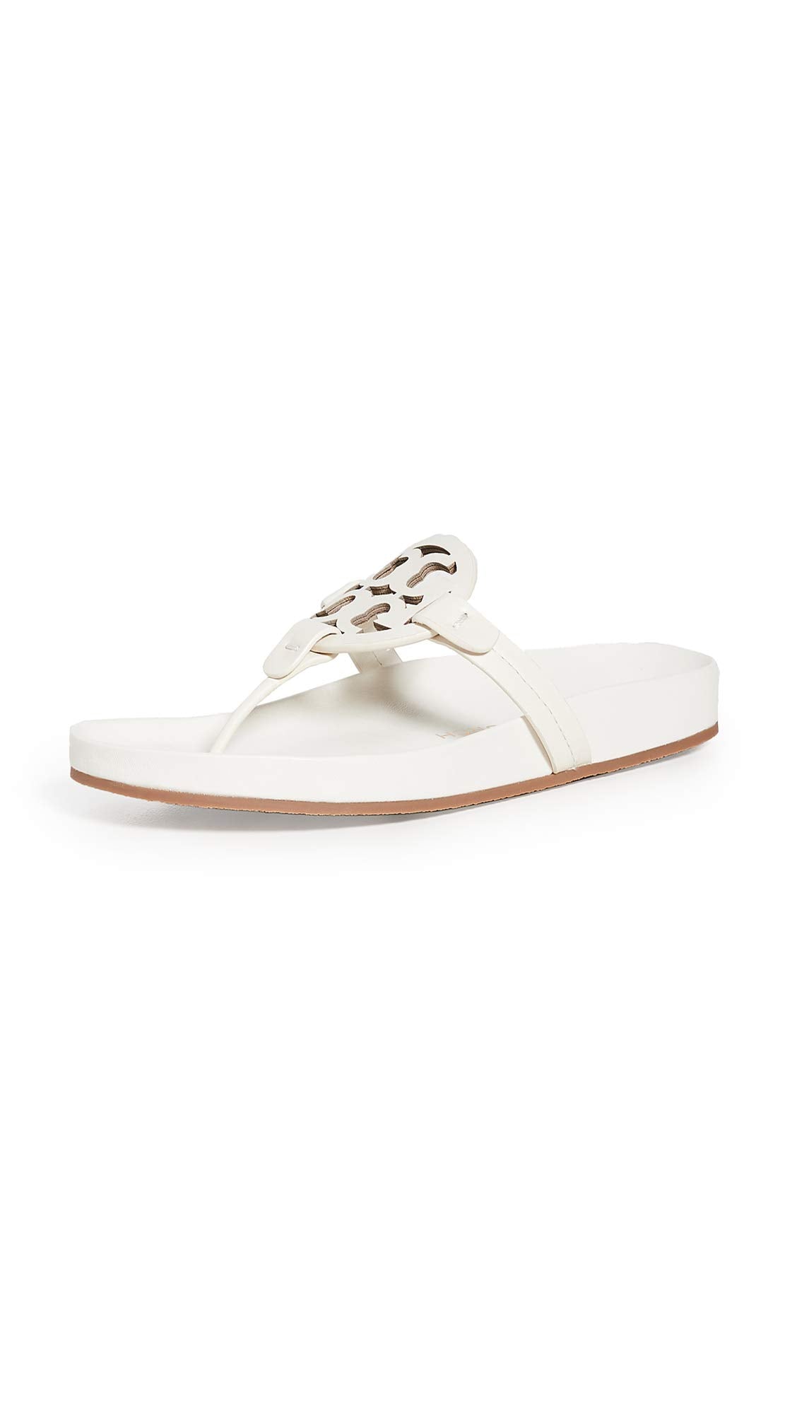 Tory Burch Women's Miller Cloud Sandals, New Ivory, 6 Medium US