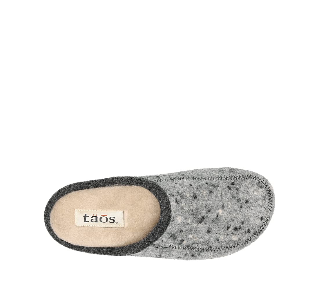 Taos Footwear Women's Wooltastic Grey Speckled Wool Clog 7-7.5 M US